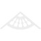 Ekena Millwork Pitch Classic Wagon Wheel Architectural Grade PVC Gable Pediment, 60"W x 25"H x 1"P (10/12) GPP060X025X100CWW - alternate 4